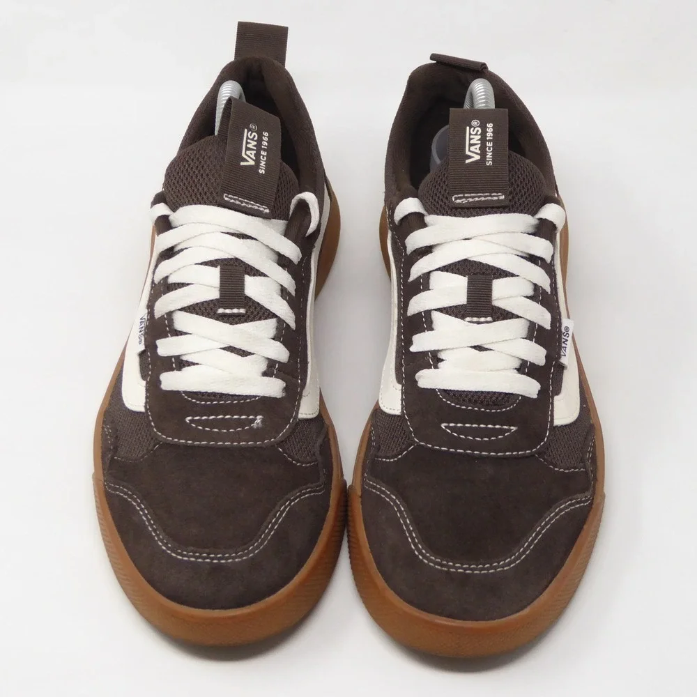 Vans Mens UltraRange Shoes Sneakers Brown Suede Mesh Low Top Sneaker 9